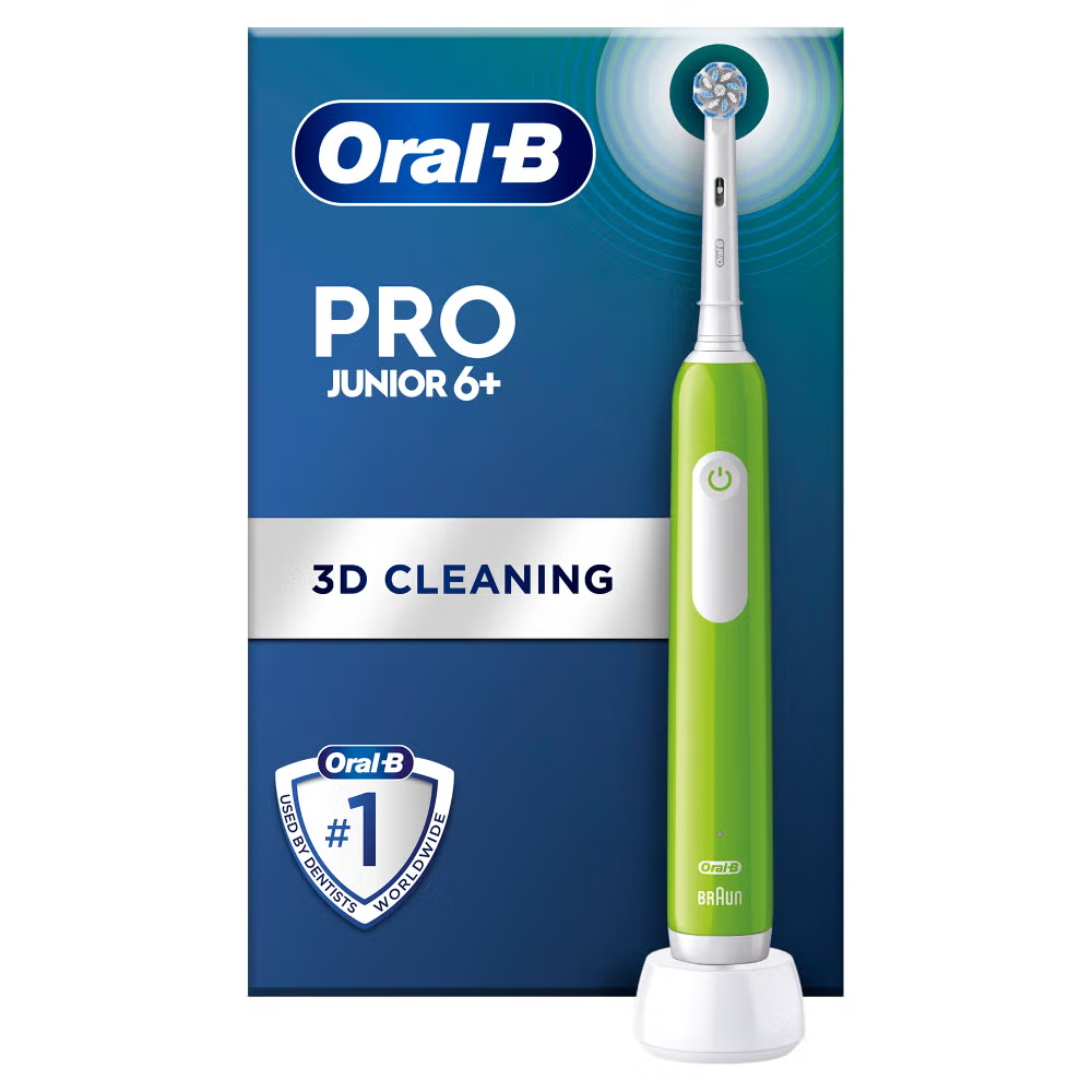 Oral-B Pro Junior Green Electric Toothbrush, For Ages 6+ Image 1