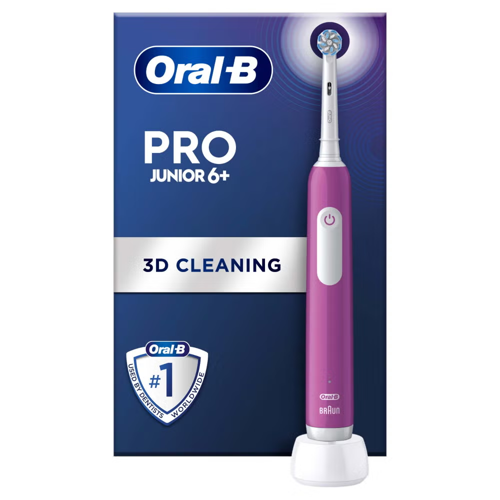 Oral-B Pro Junior Purple Electric Toothbrush, For Ages 6+ Image 1
