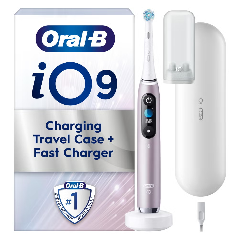 Oral-B iO 9 Rose Quartz Electric Toothbrush Designed By Braun Image 1