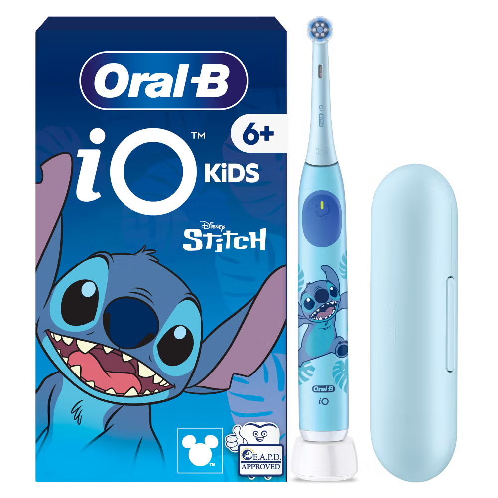 Oral-B iO Kids Disney Stitch Electric Toothbrush with Travel Case Image 1