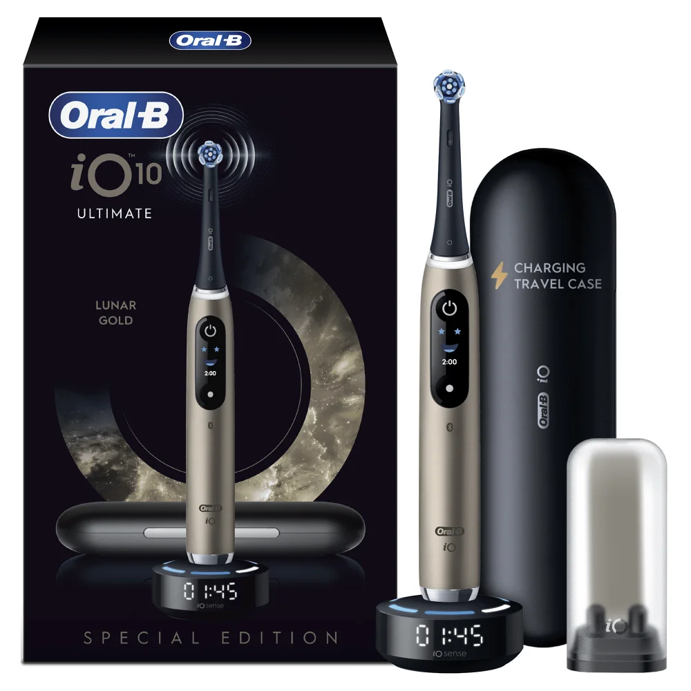 Oral-B iO10 Lunar Gold Limited Edition Electric Toothbrush Image 1