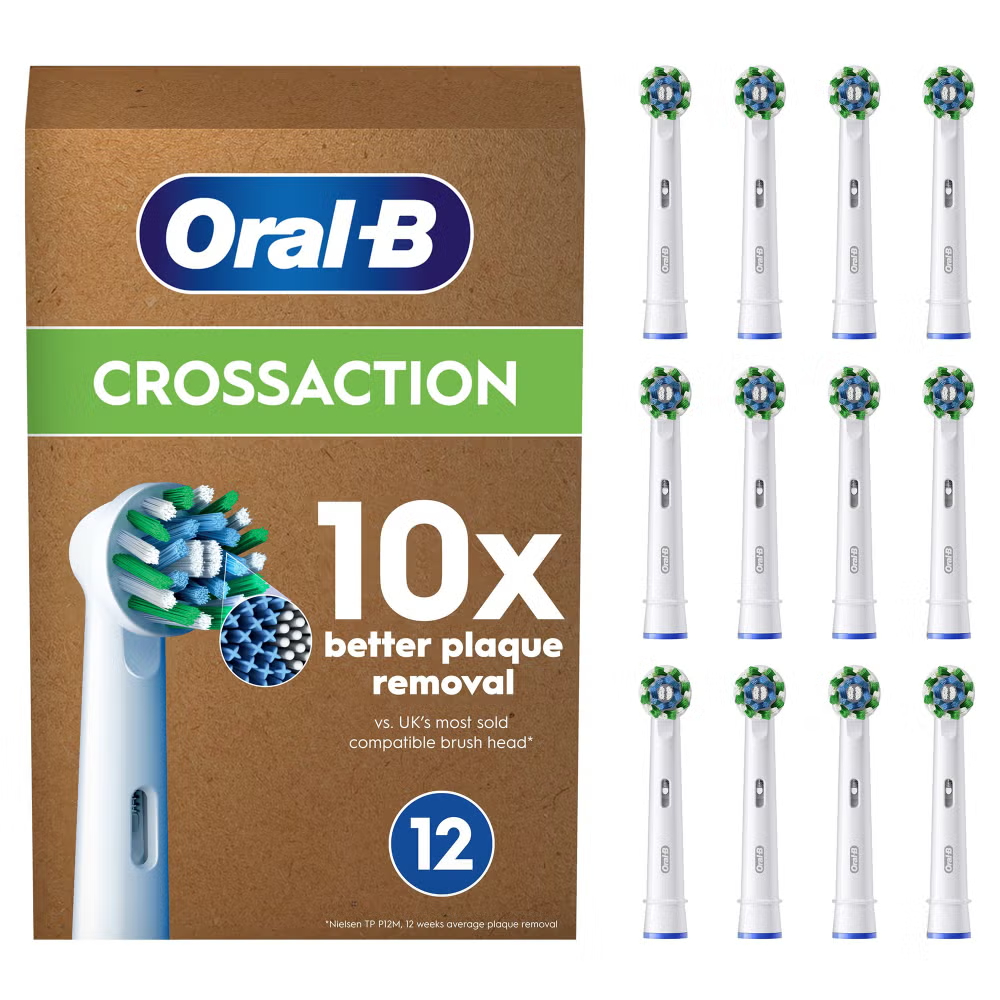 Oral B Cross Action Toothbrush Heads, 12 pack Image 1