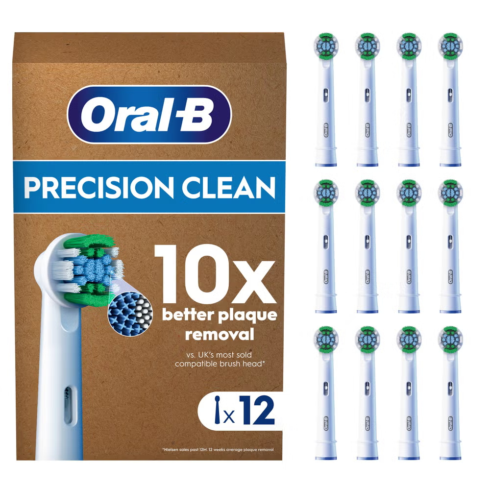 Oral B Precision Clean Toothbrush Heads, 12 pack Image 1