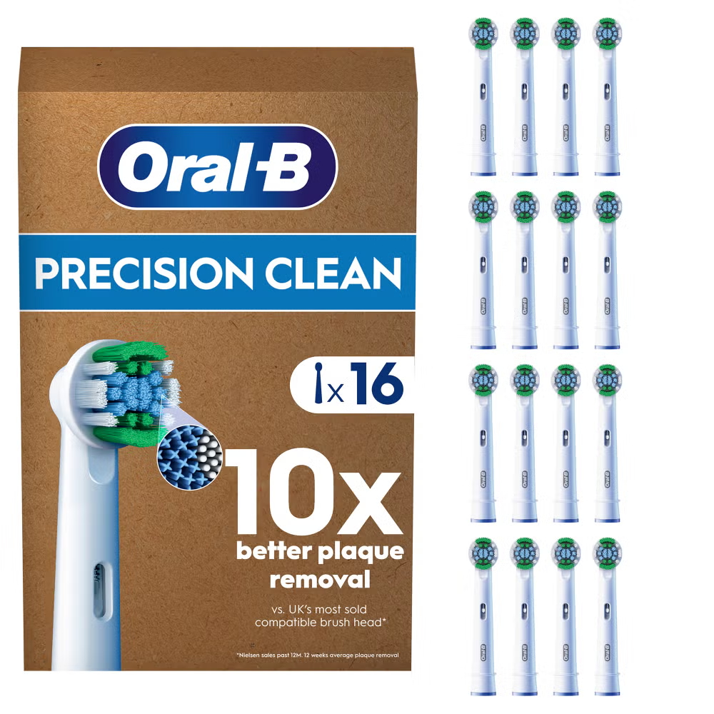Oral B Precision Clean Toothbrush Heads, 16 pack Image 1