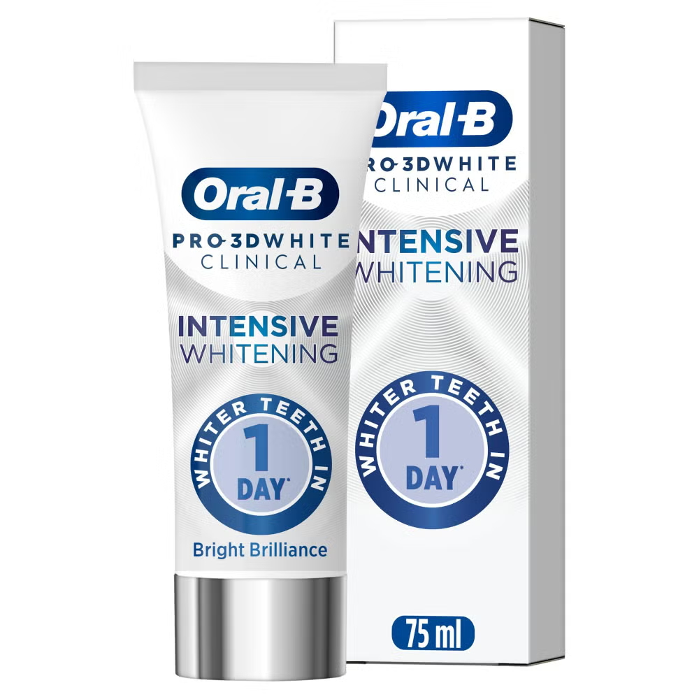 Oral-B Pro 3D White Clinical Bright Brilliance Toothpaste 75ml Image 1