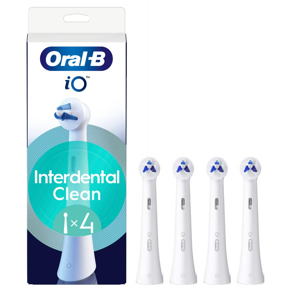 Oral-B iO Interdental Clean, Original Brush Heads, for Braces, Implants, 4 Image 1