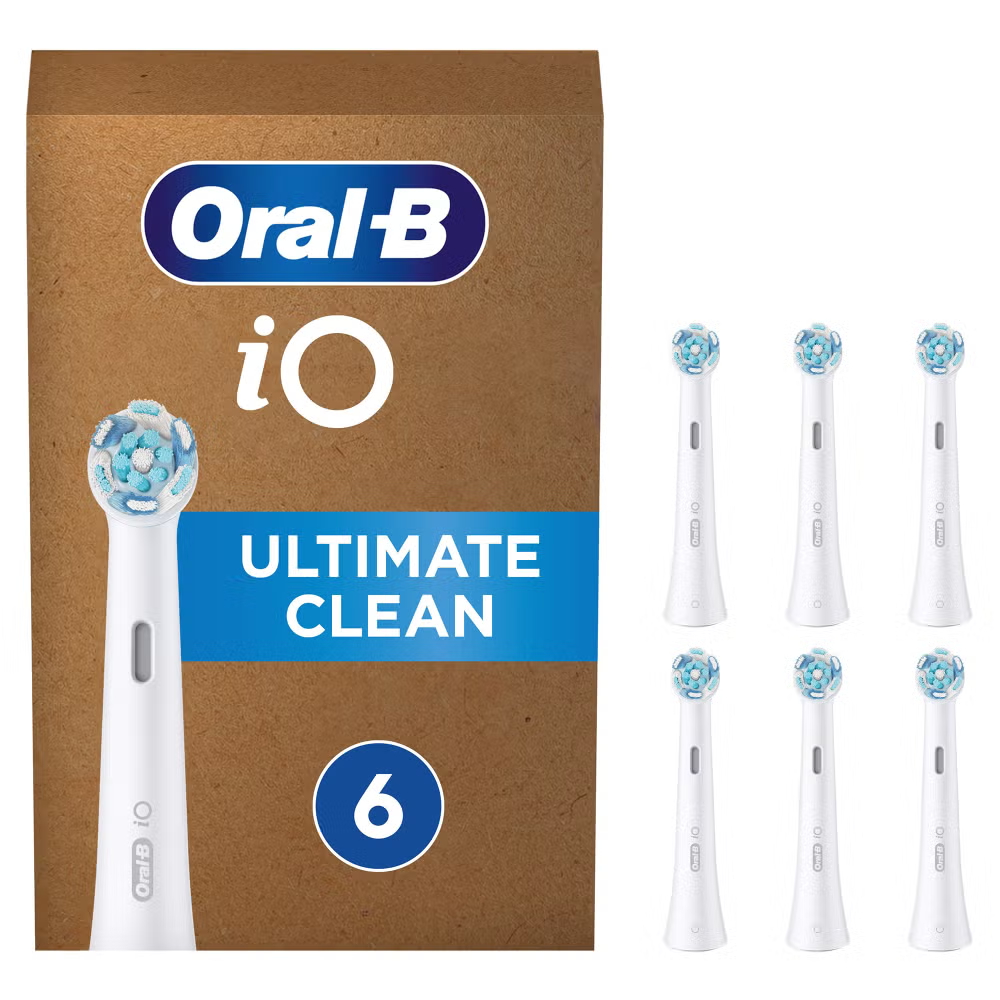 Oral B iO Ultimate Clean Toothbrush Heads - Pack of 6 Counts Image 1